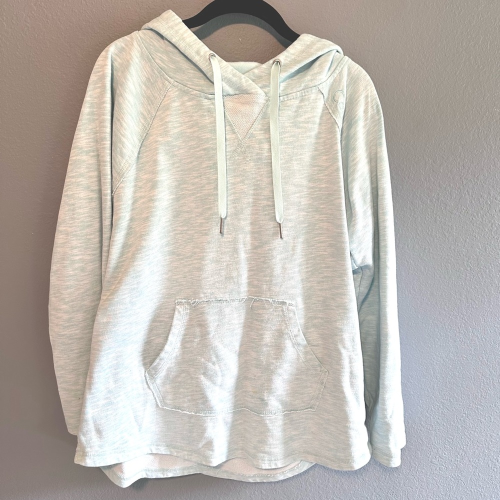 Women’s Calvin Klein Blue Wash Hoodie-Large